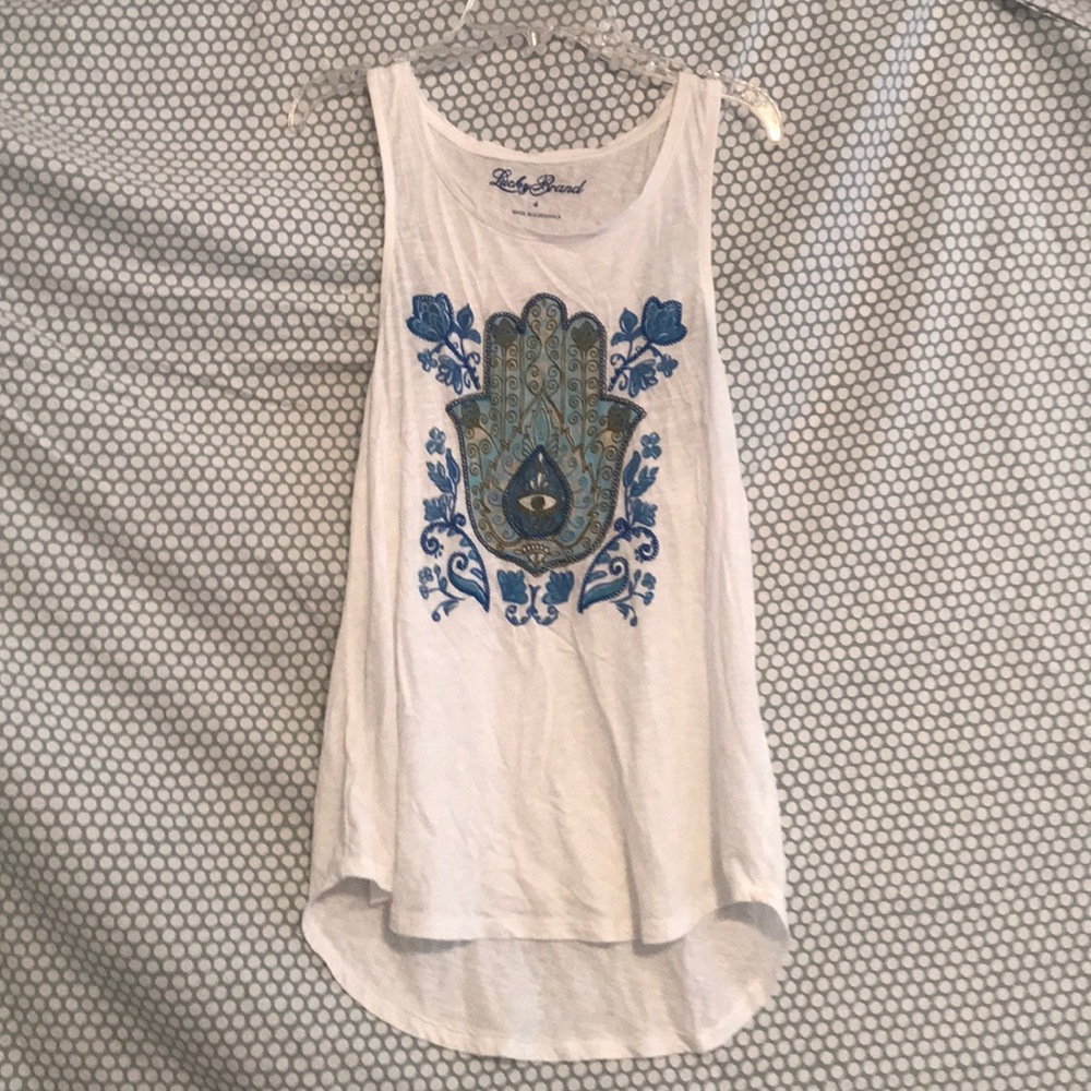 white tank top